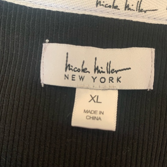 Nicole Miller XL Black with White Trim Pajama Set - NWT - Picture 4 of 9